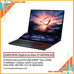 ASUS ROG Zephyrus Duo 15 GX550LXS / i9-10980HK (~5.30Ghz) / NVIDIA® GeForce® RTX 2080 SUPER™ Max-Q (8GB) / 15.6” TFT inch 4K (3840x2160) / RAM 32GB / SSD 2TB NVMe