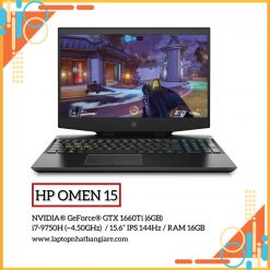 HP OMEN 15 / i7-9750H (~4.50GHz) / NVIDIA® GeForce® GTX 1660Ti (6GB) / 15.6” IPS 144Hz / RAM 16GB / SSD 256GB + HDD 1TB